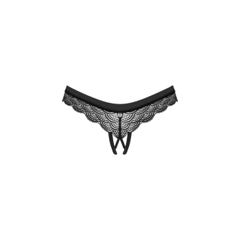 Figi otwarte koronkowe Chemeris Obsessive czarne M/L