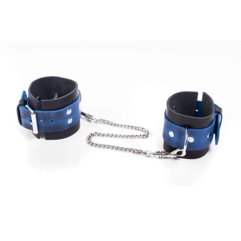 Kajdanki- Cuffs Crazy Horse Blue, Small