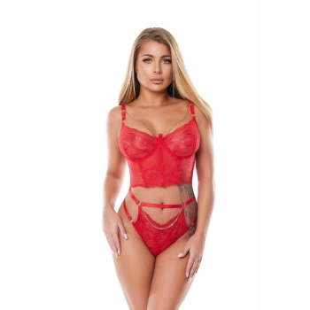 KAIA RED CORSET (corset/gorset) XS