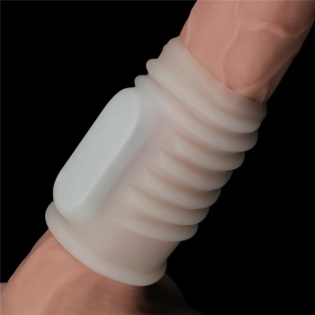 Pierścień wibrujący Spiral Knights Ring Lovetoy biały