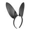 Opaska z uszami króliczymi Fetish Tentation imitacja skóry 19 cm