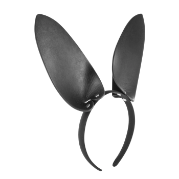Opaska z uszami króliczymi Fetish Tentation imitacja skóry 19 cm