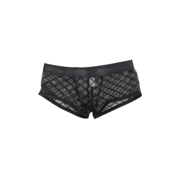 Siateczkowe bokserki Paris Hollywood MP056 czarne S