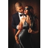 Opaski satynowe Sweet Caress czarne 160 cm Just For You