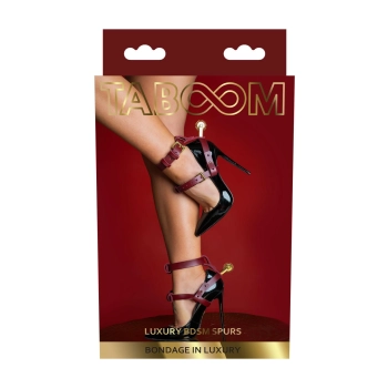 Luxury BDSM Spurs 2pcs Red