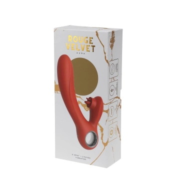 Wibrator punktu G z lizaniem Rouge Velvet silikonowy USB 10 funkcji