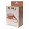 BLAZE ELITE COLLAR AND CHAIN COGNAC VEGAN LEATHER