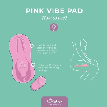 Vibe Pad Tapping + Vibrating - Pink