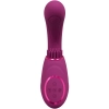 Gen - Rechargeable Triple Action G-Spot Vibrator with Pulse Wave  and Vibrating Bristles - Pink