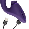 Gen - Rechargeable Triple Action G-Spot Vibrator with Pulse Wave  and Vibrating Bristles - Purple