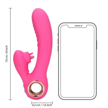 Tongue Flickering and Heating Rabbit Vibrator