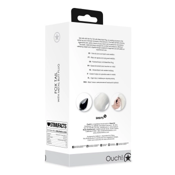 Korek analny z lisim ogonem Ouch! aluminiowy