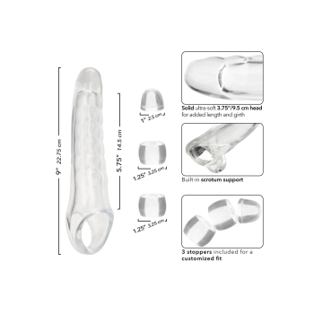 Przedłużka na penisa Performance Maxx transparentna 23 cm