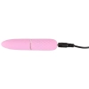 Mini wibrator Cuties silikonowy różowy USB 10,5 cm