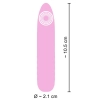 Mini wibrator Cuties silikonowy różowy USB 10,5 cm