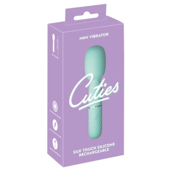 Wibrator mini Cuties zielony silikonowy USB 13 cm