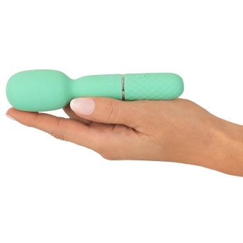 Wibrator mini Cuties zielony silikonowy USB 13 cm