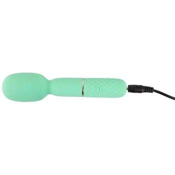 Wibrator mini Cuties zielony silikonowy USB 13 cm