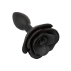 Small Rose Anal Plug Black