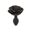 Small Rose Anal Plug Black