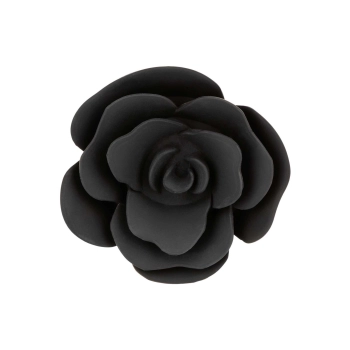 Small Rose Anal Plug Black