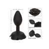 Korek analny silikonowy Calexotics Forbidden Rose duży czarny