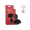 Korek analny silikonowy Calexotics Forbidden Rose duży czarny