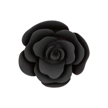 Korek analny silikonowy Calexotics Forbidden Rose duży czarny