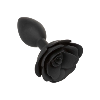 Korek analny silikonowy Calexotics Forbidden Rose duży czarny