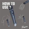 Masażer wibracyjny czarny Teazers Lightning