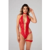 Open crotch Body-Set Renee - Red