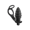 PROSTATE STIMULATOR COCKRING PLUG AP071 BLACK