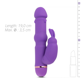 Teazers Silicone Rabbit Vibrator - Purple