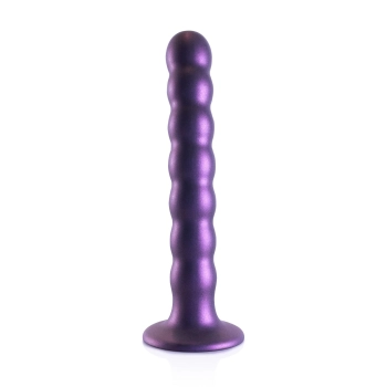 Beaded Silicone G-Spot Dildo - 6,5 / 16,5 cm