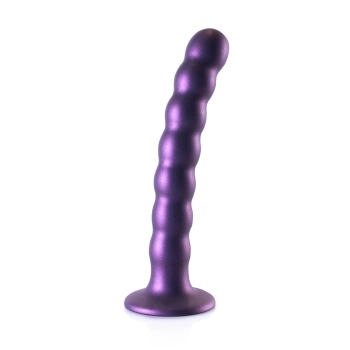 Beaded Silicone G-Spot Dildo - 6,5 / 16,5 cm