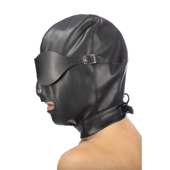 Spandeksowa maska BDSM z odkrytymi ustami Fetish Tentation
