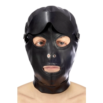 Spandeksowa maska BDSM z odkrytymi ustami Fetish Tentation