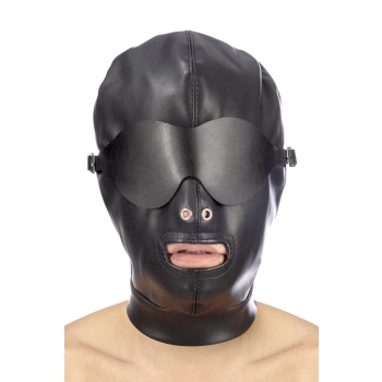 Spandeksowa maska BDSM z odkrytymi ustami Fetish Tentation