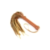 Bicz flogger Blaze Elite koniakowy skóra PU 30 cm Dream Toys