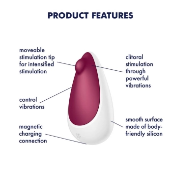 Wibrator Satisfyer Spot On 3 berry stymulator łechtaczki silikonowy USB