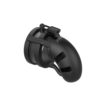 Pas cnoty ManCage Model 18 silikonowy Ballsplitter czarny 9 cm
