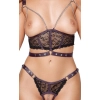 Komplet bondage Cottelli BONDAGE czarny fioletowy M