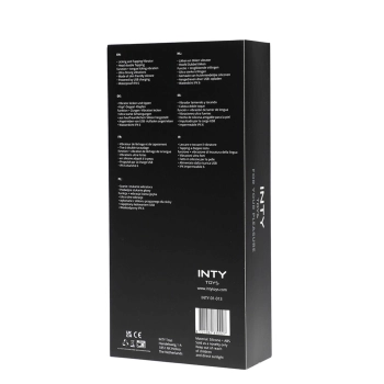 Silikonowy wibrator Dice z lizaniem i stukaniem INTY Toys USB