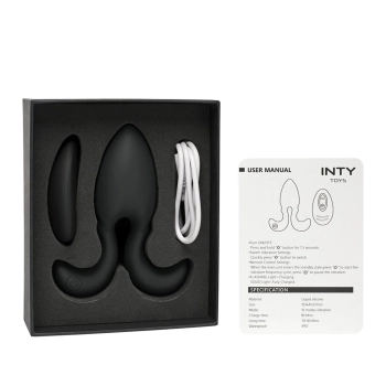 Wibrator analny INTY Toys Blade silikonowy USB z pilotem