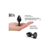 Korek analny metalowy Onix S Dorcel czarny termoreaktywny