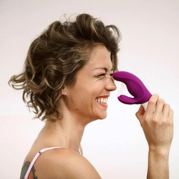 Wibrator króliczek Miss Bi Fun Factory winogronowy biały 17 cm