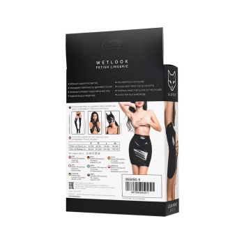Spódnica Wetlook Leanne Glossy czarna M