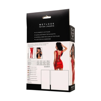 Sukienka Wetlook Glossy Bessie czerwona M