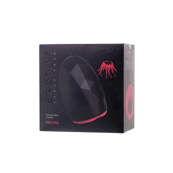 Masturbator Erotist Magma podgrzewany silikonowy czarny doładowywany 12 cm