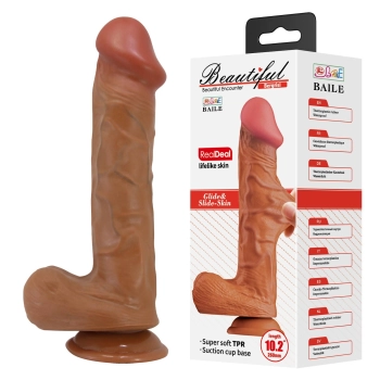 Dildo realistyczne zakrzywione Baile Bergrisi 26 cm